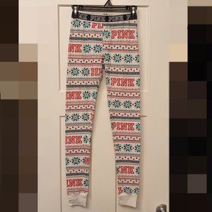 PINK lounge pants Christmas theme